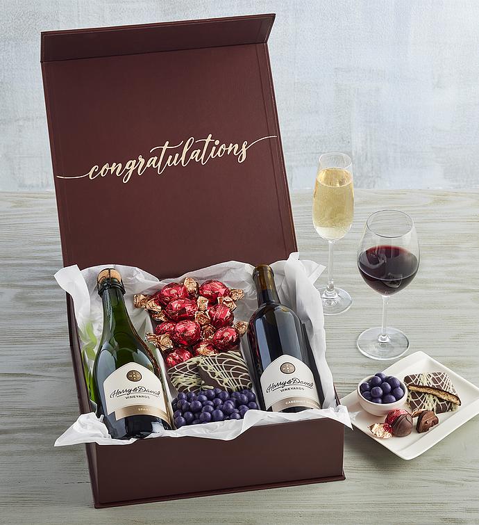 Congratulations Gift with Wine
